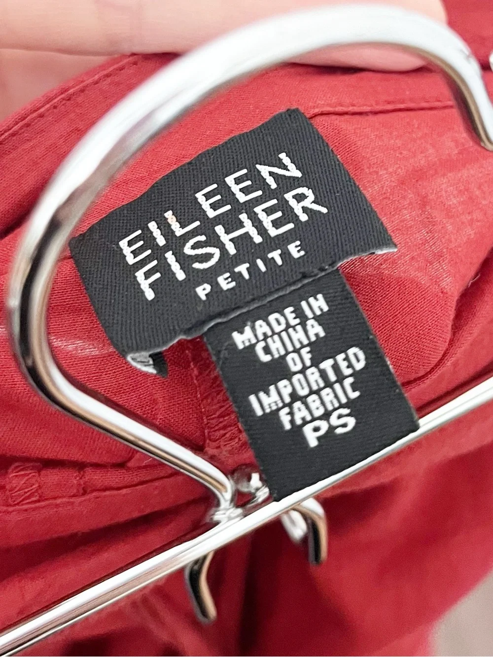 Eileen Fisher Burnt Orange Silk Cotton Wide Leg Capri Pants Size PS